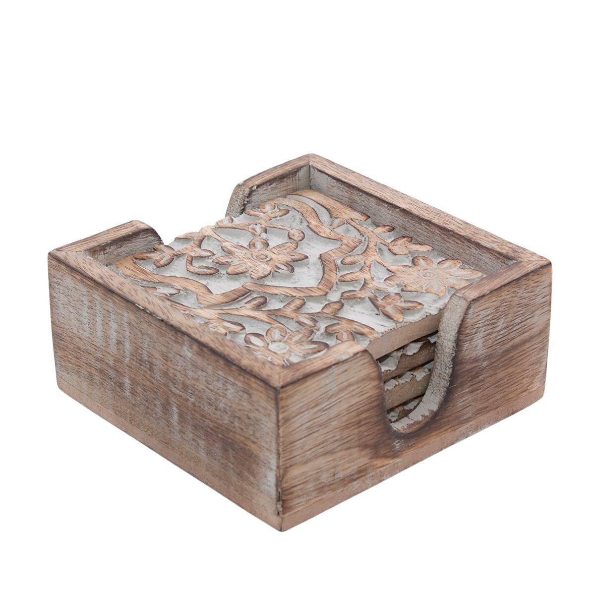 Sottobicchiere in mango 12X12H5