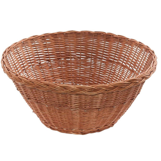 Cesto espositore in vimini rosso Ø60H30