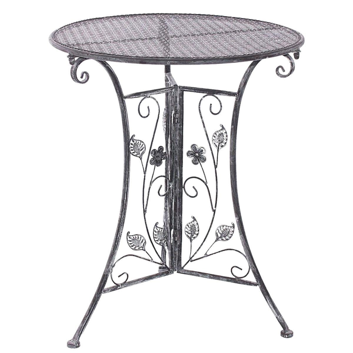 Tavolo pieghevole in metallo Ø60H72