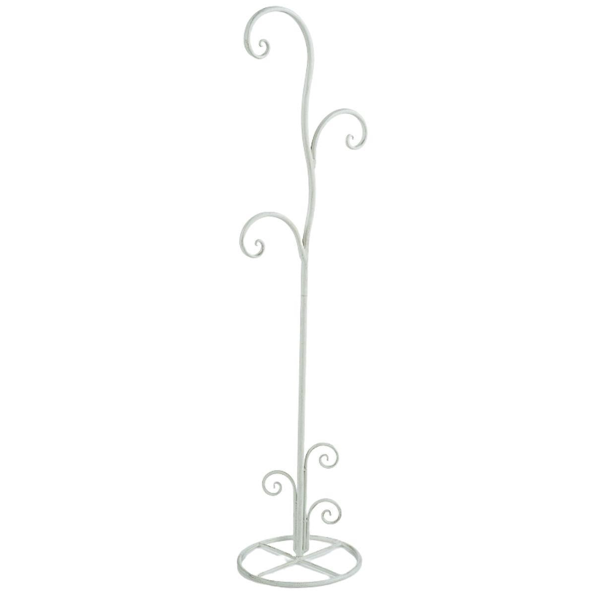Appendino a stelo in metallo bianco 33X30H132