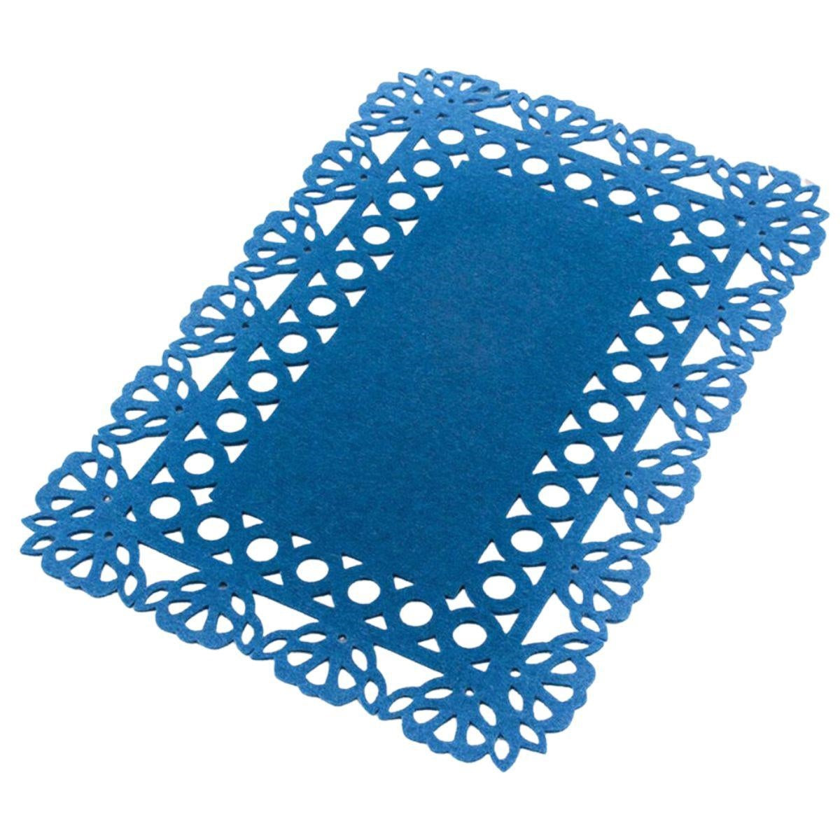 Tovaglietta in panno blu 30X45 in set di 4