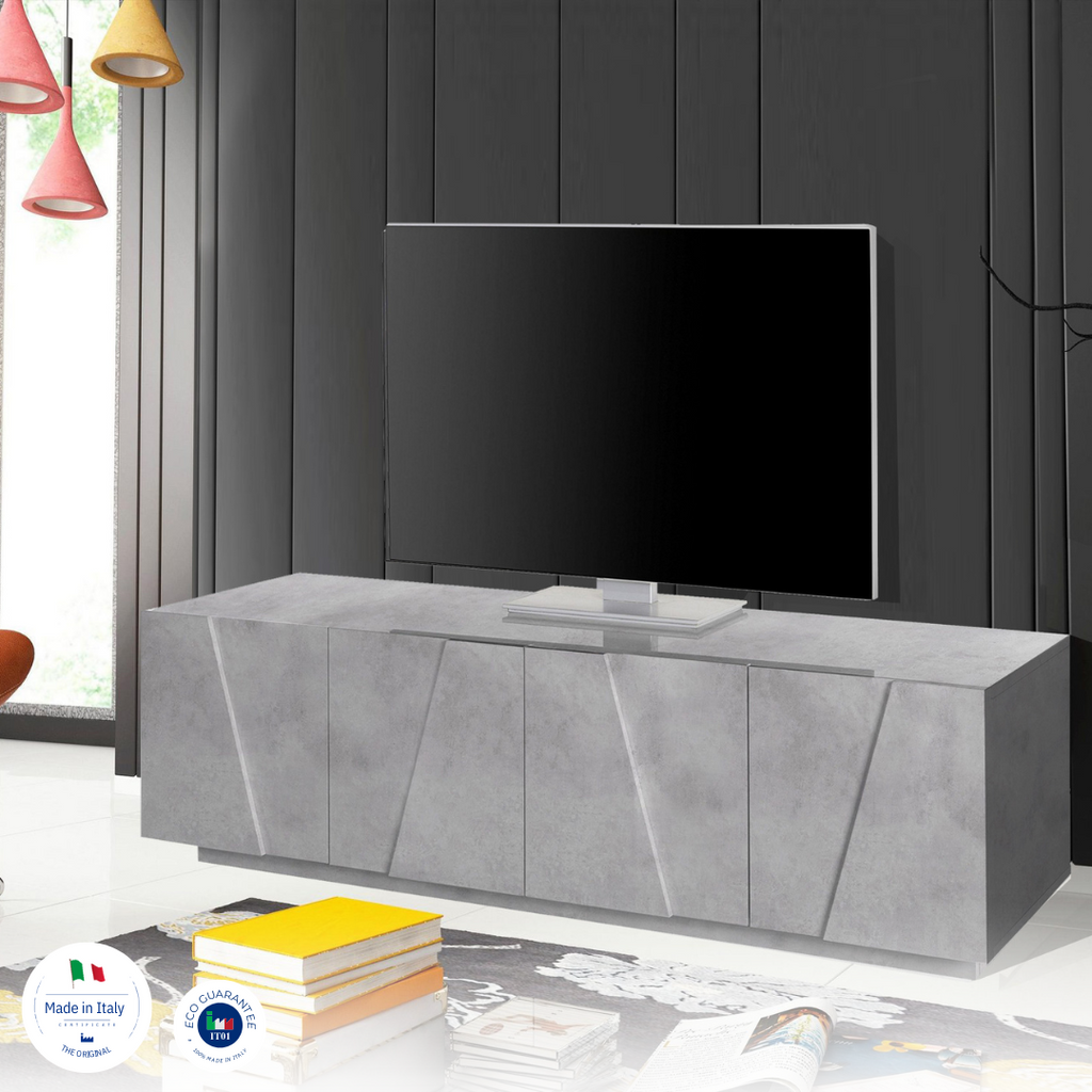 Porta tv PING 160 cm 4 ante battenti - Milano 7 Arte e Design