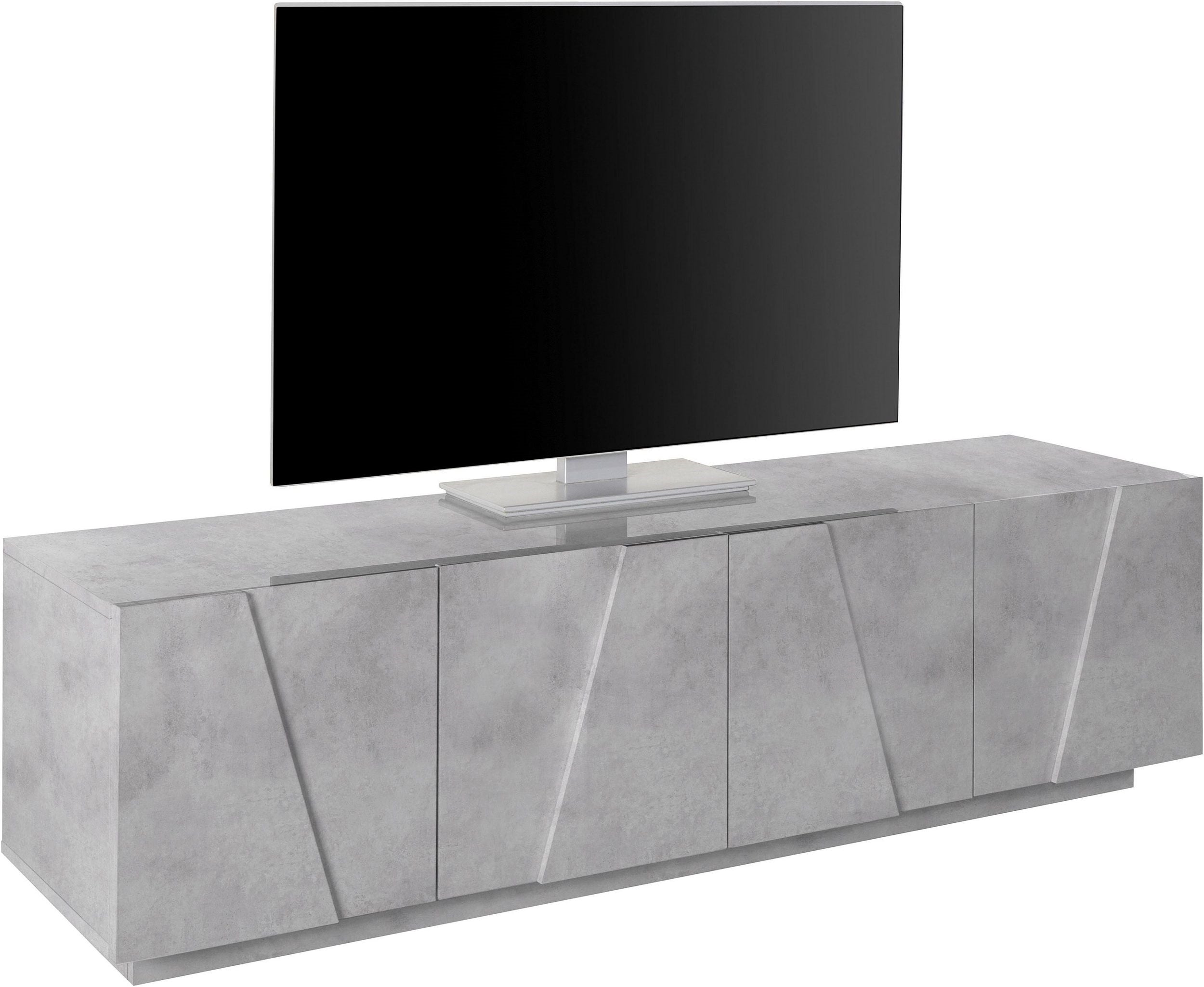 Porta tv PING 160 cm 4 ante battenti - Milano 7 Arte e Design