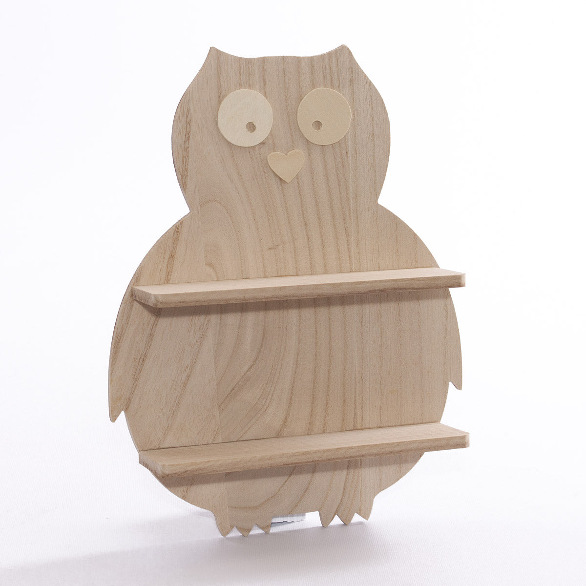 Mensola gufo con 2 ripiani 27H35