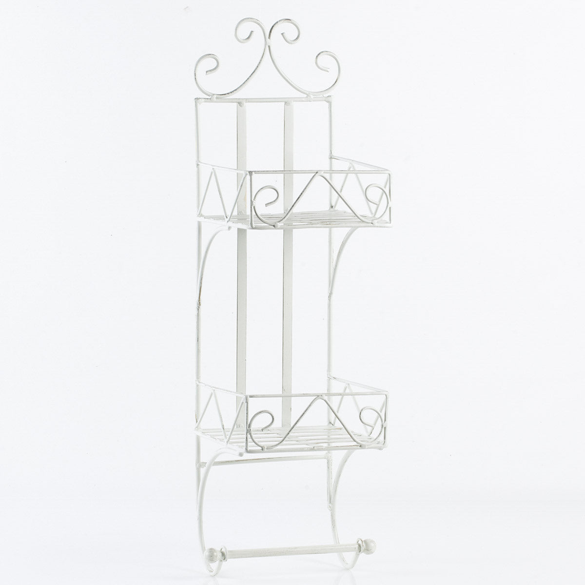 Mensola con porta asciugamani 18X18H63