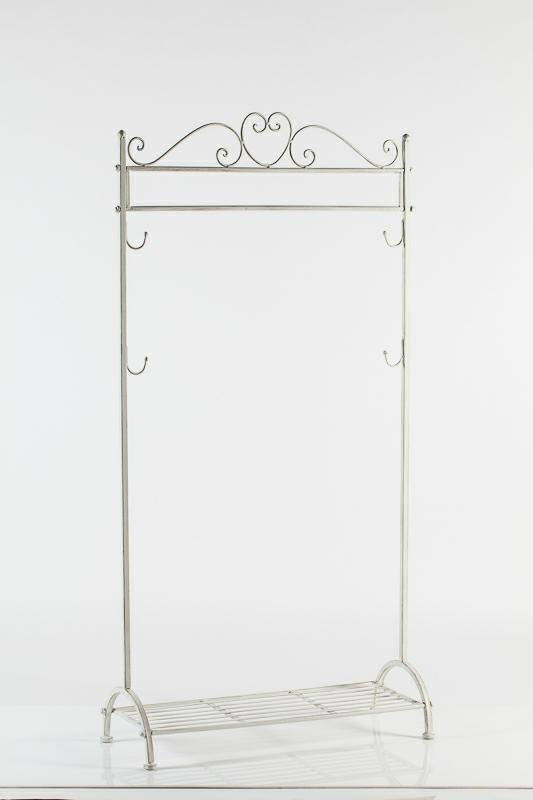 Appendiabiti in metallo bianco 80X33H162