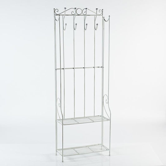 Attaccapanni in metallo bianco 59X24H167