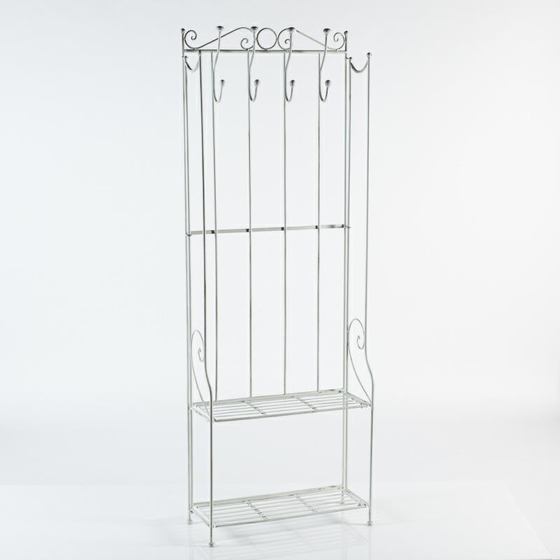 Attaccapanni in metallo bianco 59X24H167