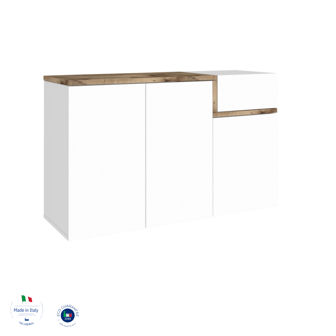 Scarpiera ZET 3 ante battenti 1 antina a ribalta