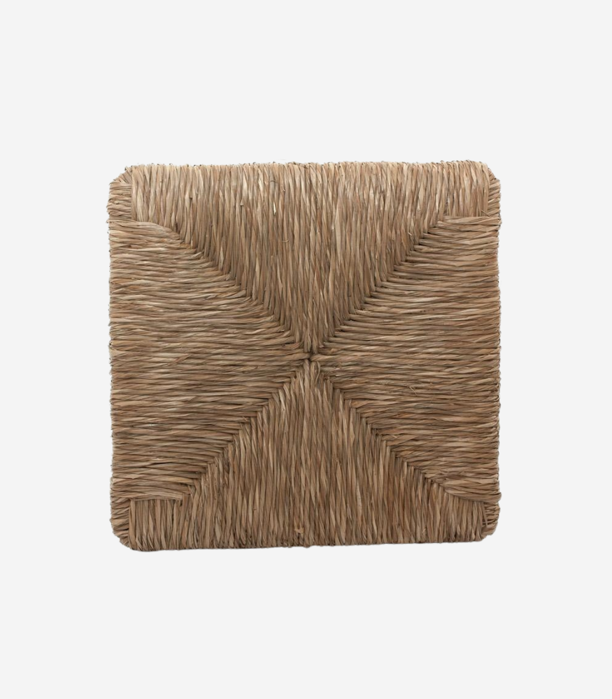 Sedile impagliato in seagrass 37x37