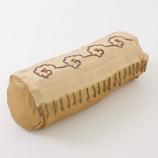 Cuscino imbottito a rotolo in velluto 40H15