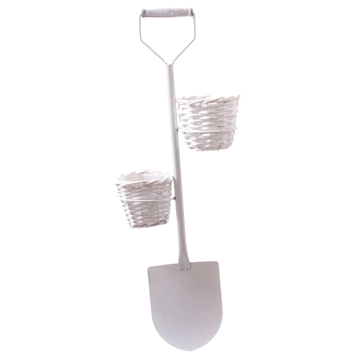 Portavaso in metallo bianco 11XH10