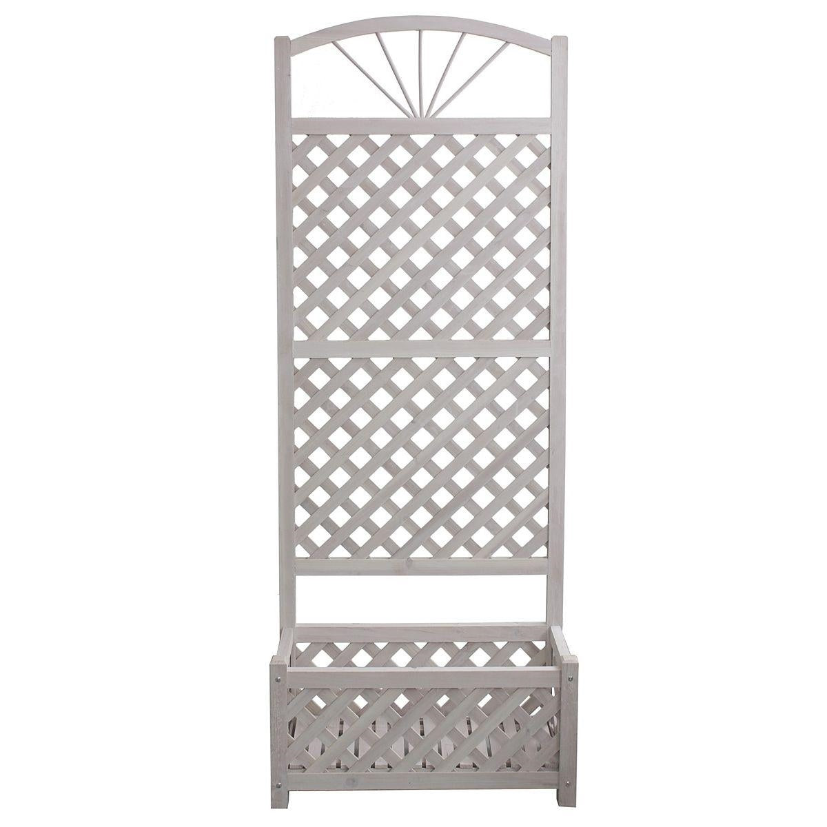 Fiorera in abete con spalliera 70X30H181 - Milano 7 Arte e Design