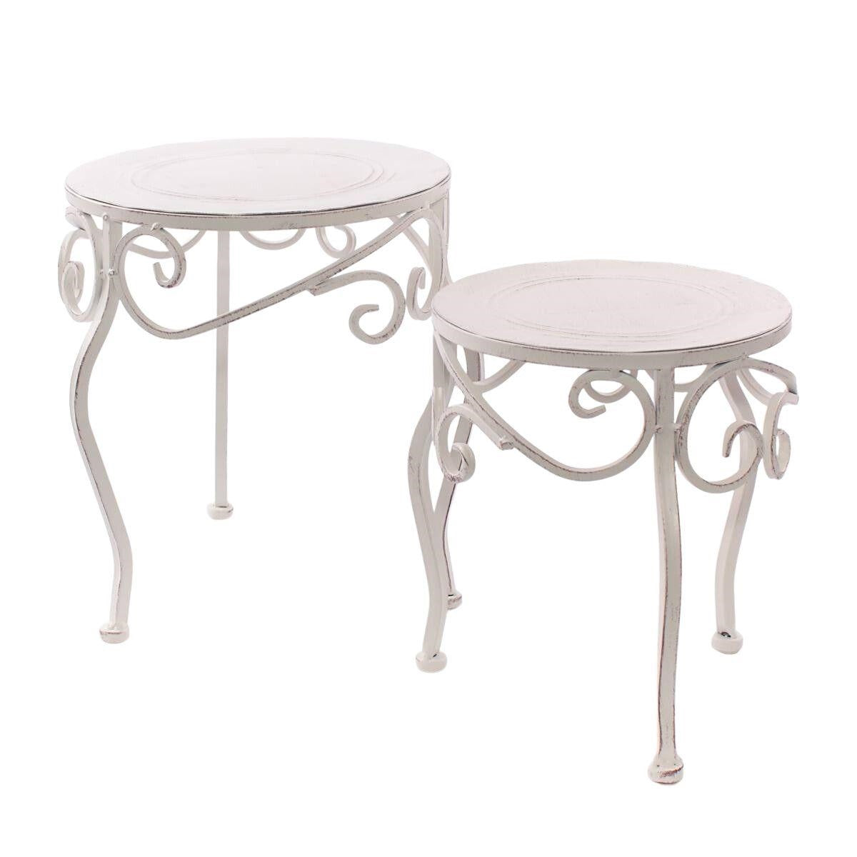 Portavaso in bianco Ø27H32 in set di 2