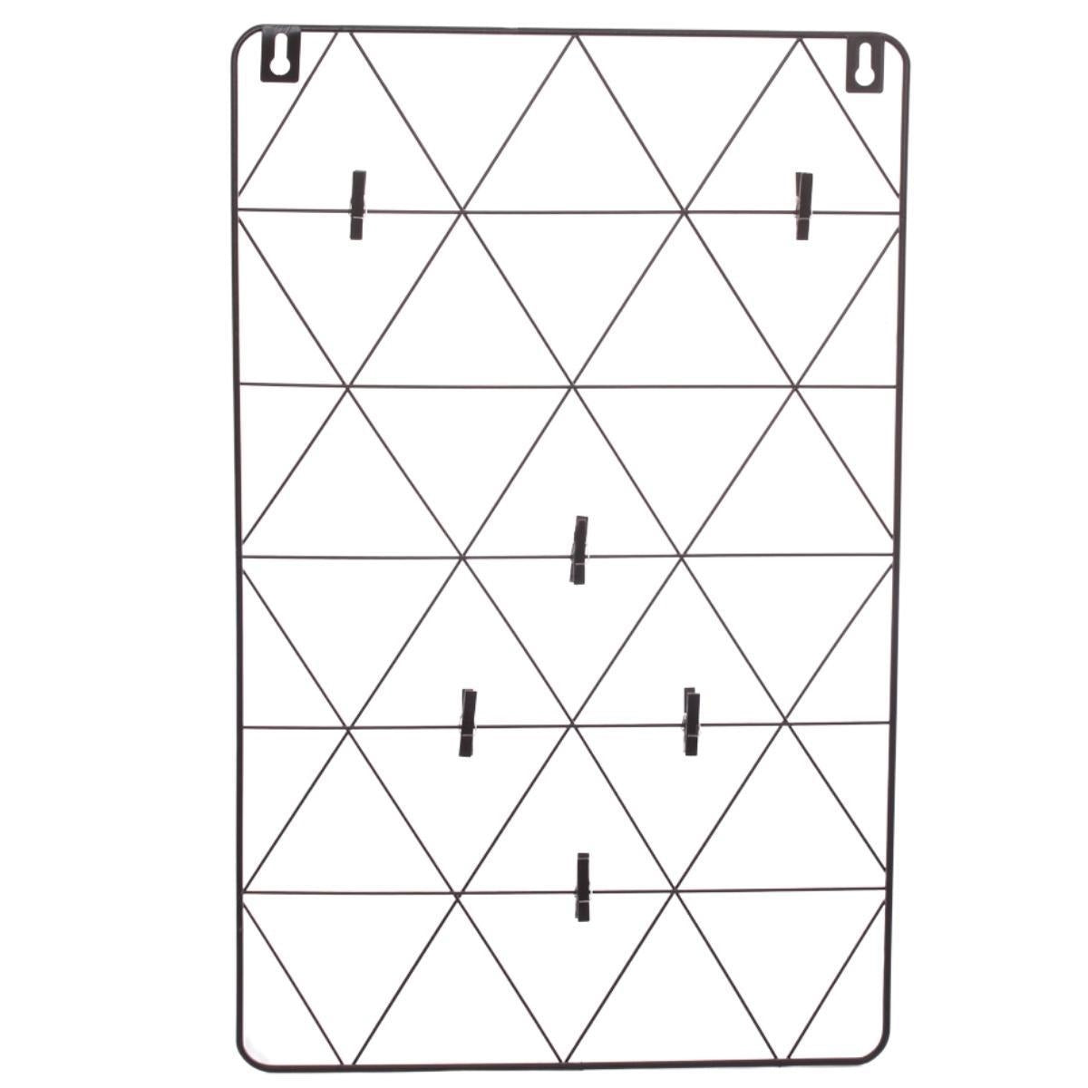 Bacheca in metallo nero 35H55