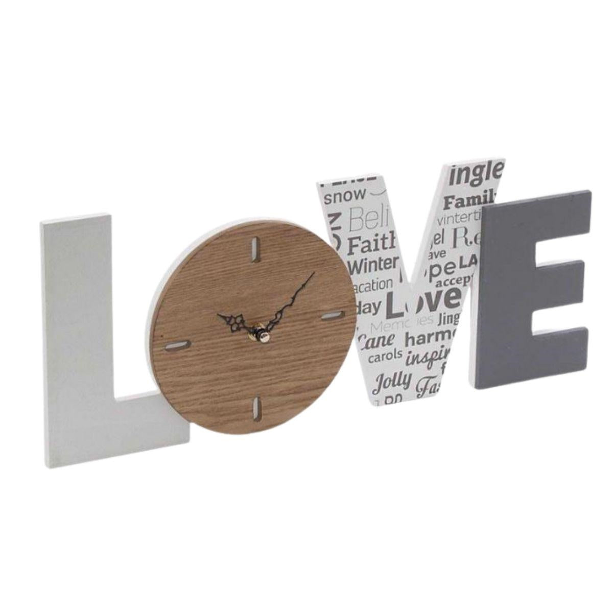 Orologio in mdf "Love" 45H18,5 - Milano 7 Arte e Design