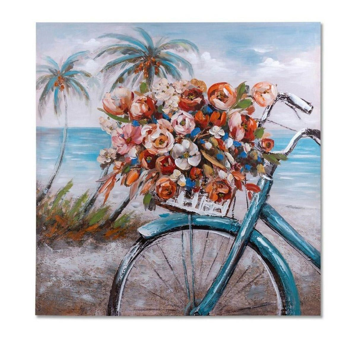 Quadro dipinto bicicletta 100x100