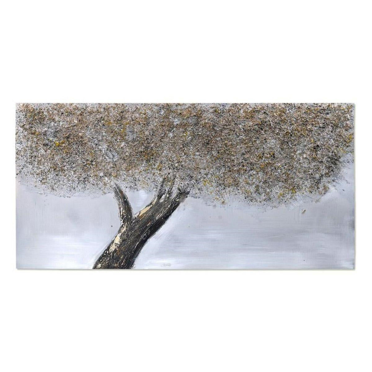 Quadro dipinto albero dorato 60x120