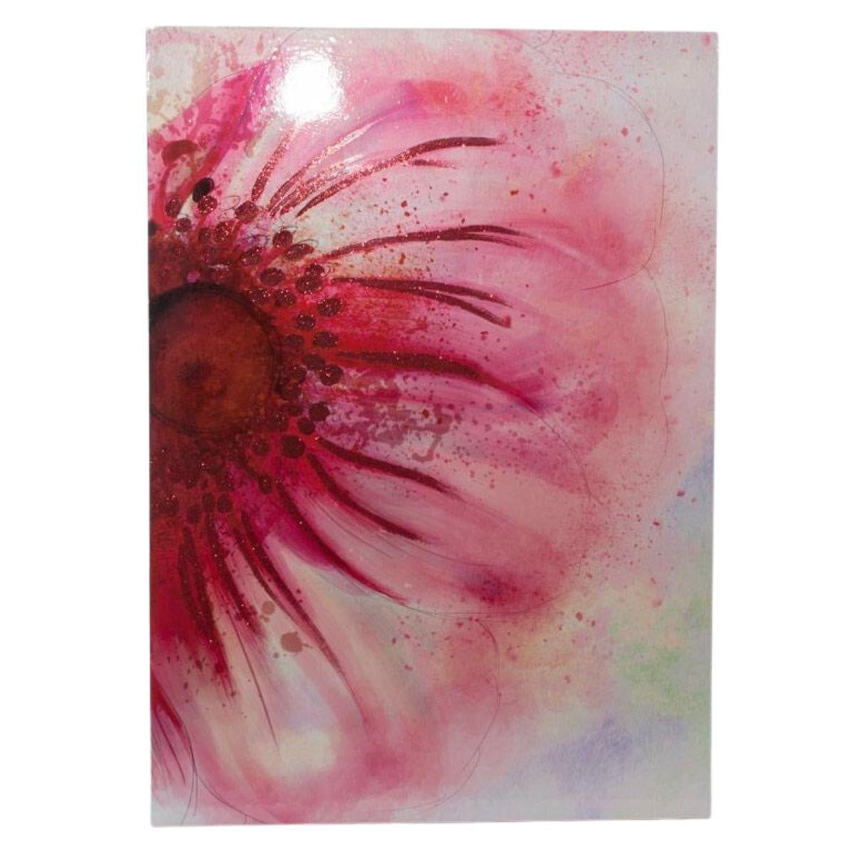 Quadro dipinto fiori rosa 50x70 - Milano 7 Arte e Design