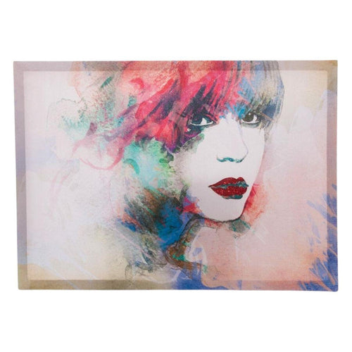 Quadro dipinto volto donna 70x50