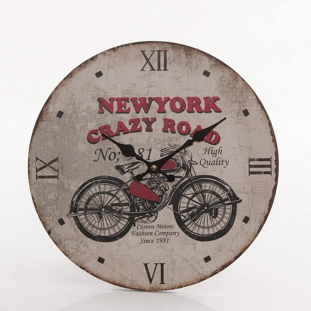 Orologio in mdf "New York" Ø34