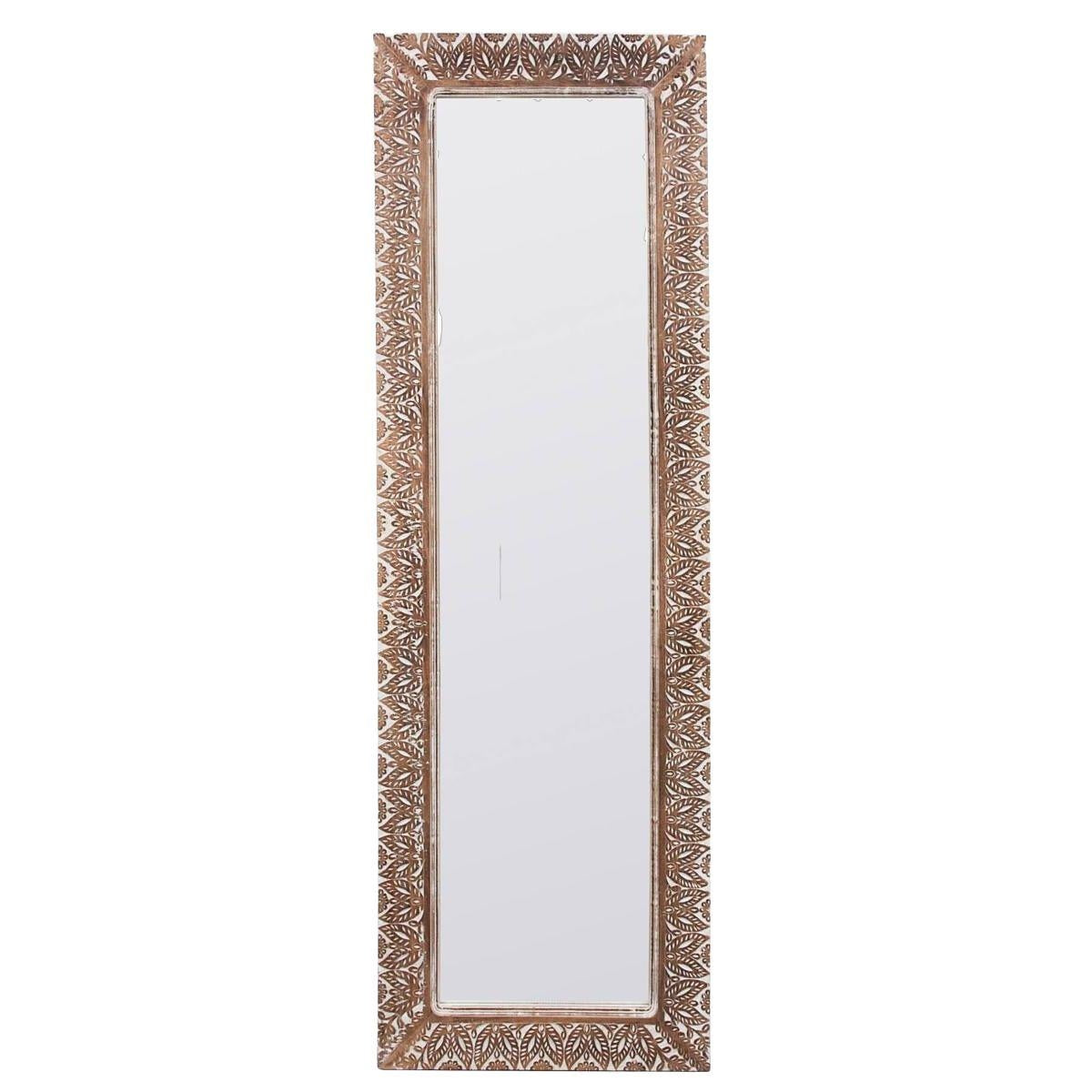 Specchio in mango intagliato 52X165