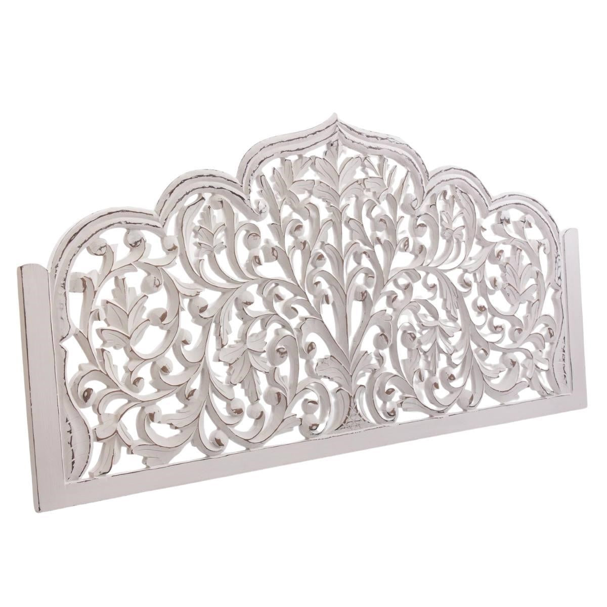 Pannello decorativo sagomato bianco anticato 180H90