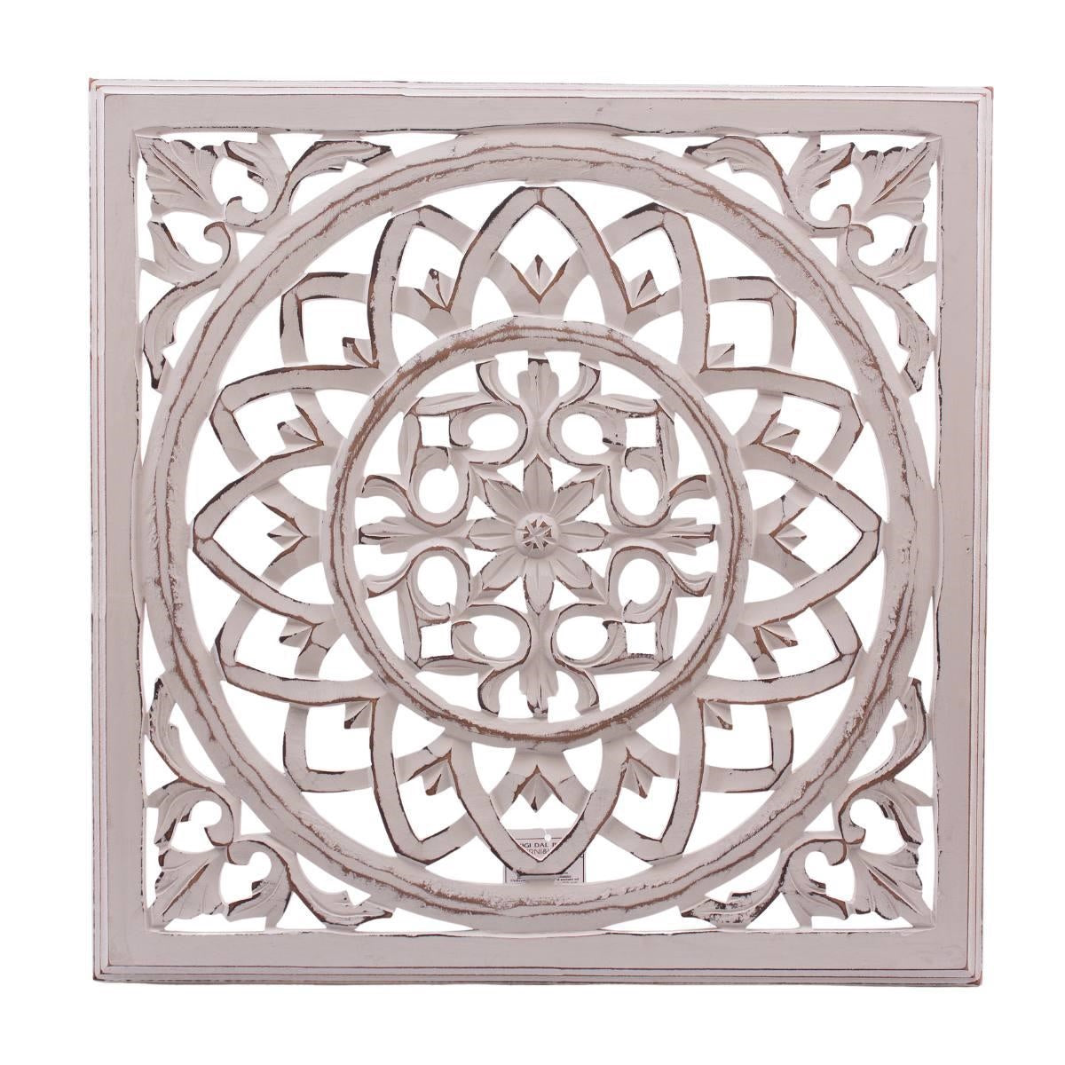 Pannello decorativo in mdf intagliato 60X60 - Milano 7 Arte e Design