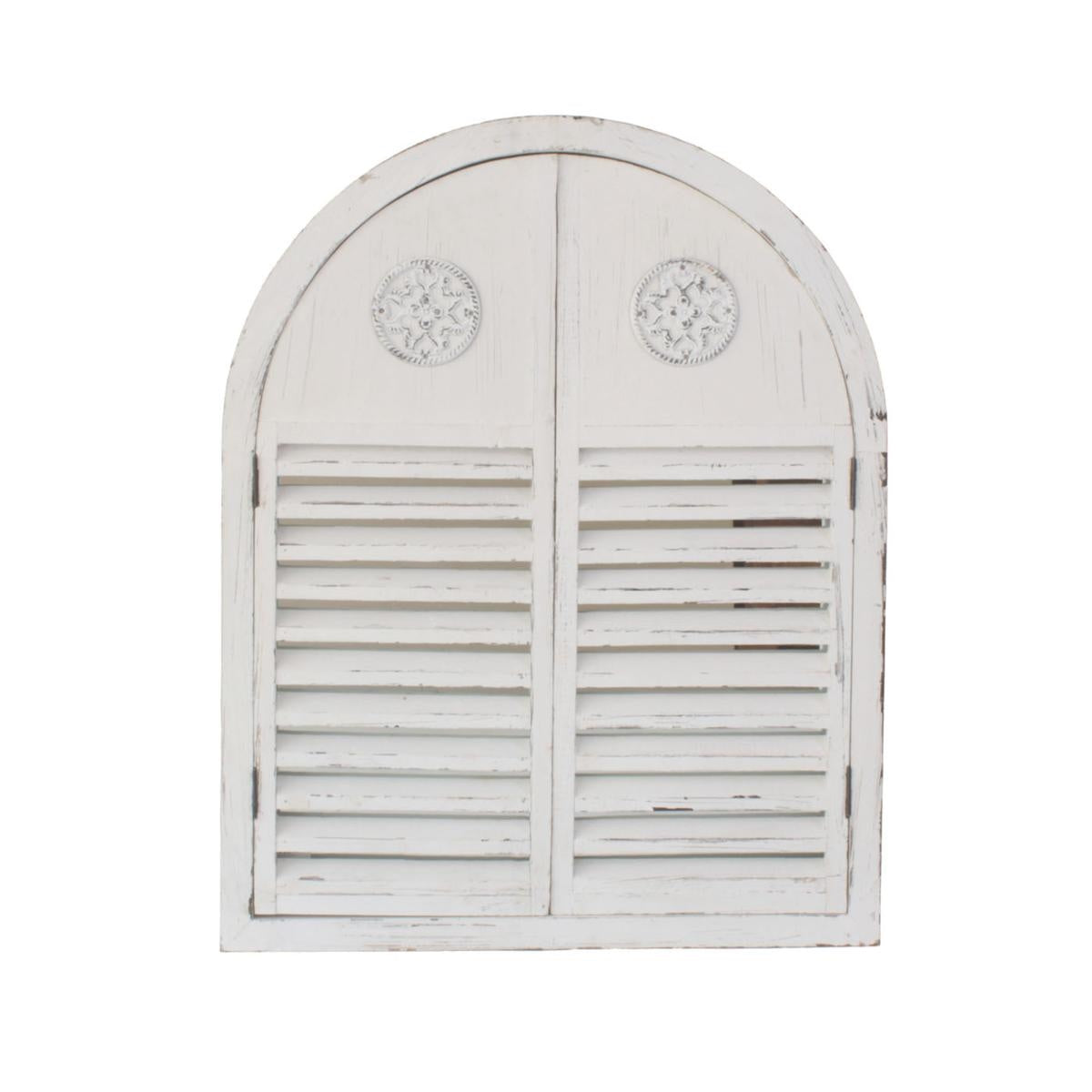 Specchio con finestra ad arco in abete 60H75