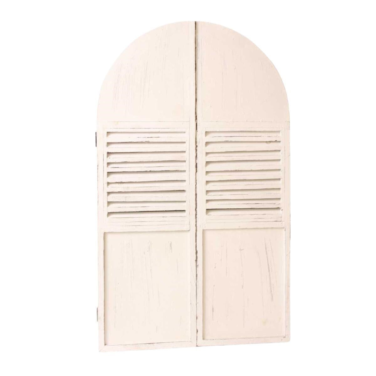 Specchio con finestra ad arco in abete 60H99