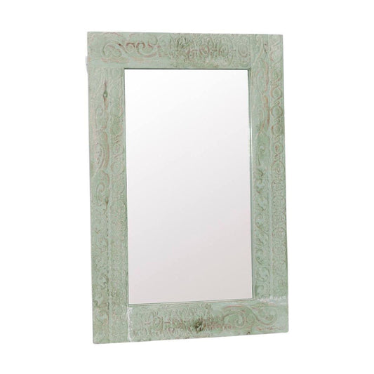 Specchio in abete verde 48x2H73