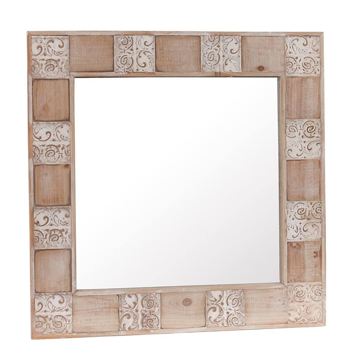 Specchio in legno di abete 66x2H66 - Milano 7 Arte e Design