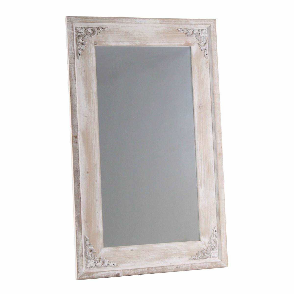 Specchio in abete sbiancato 75H120