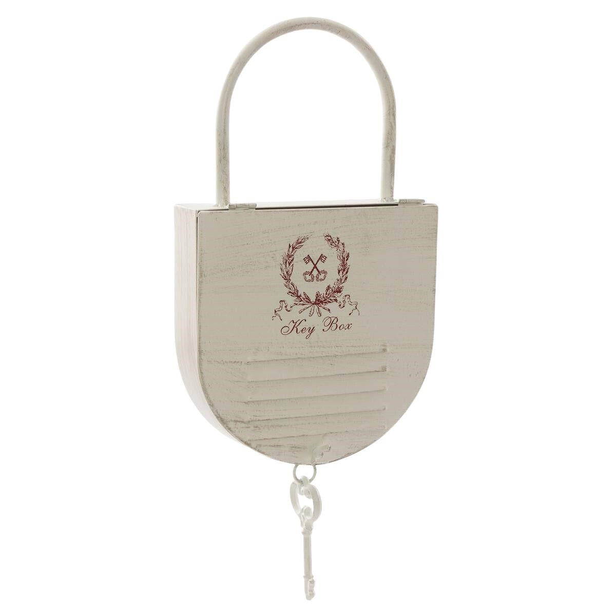 Portachiavi in metallo bianco 23H51 - Milano 7 Arte e Design