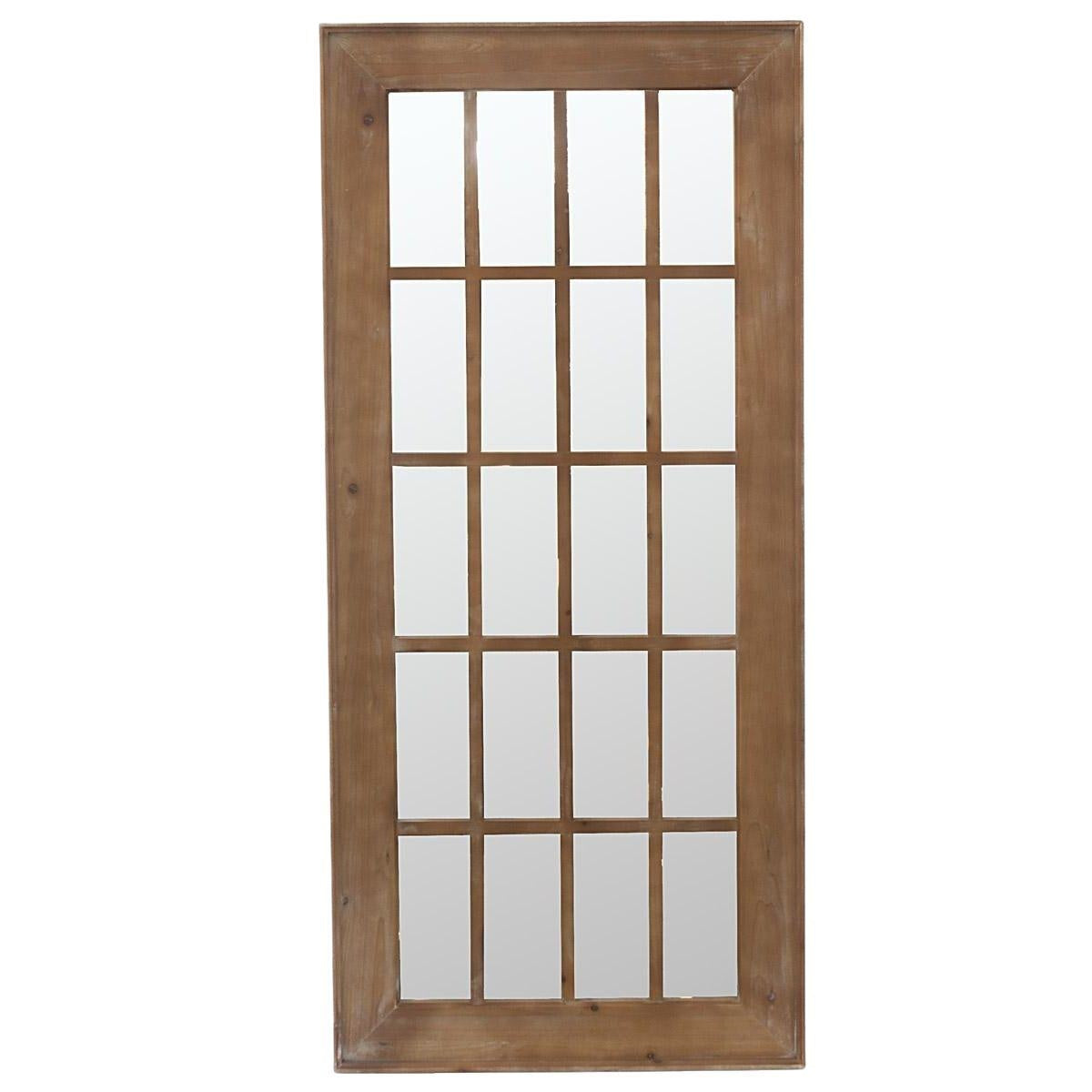 Specchio a finestra in abete 80X2H176 - Milano 7 Arte e Design