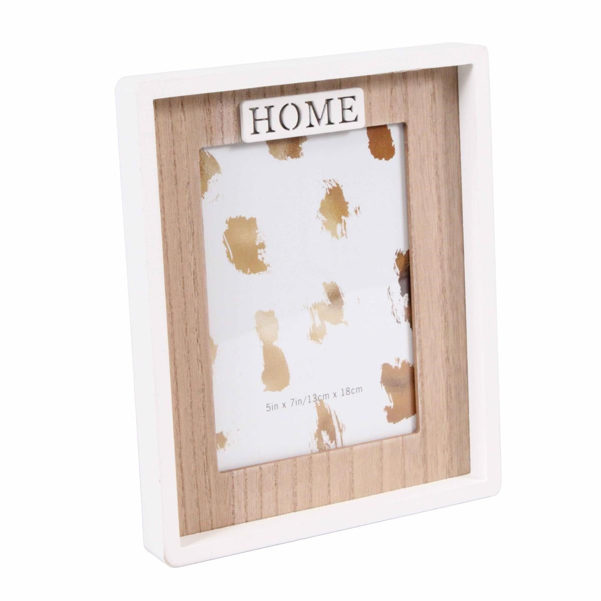 Portafoto "Home" in mdf bicolor 20H25