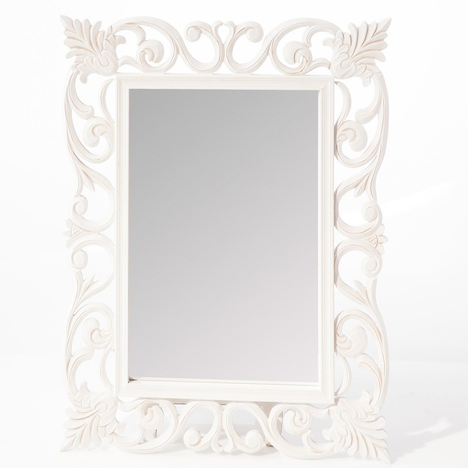 Specchio con cornice in mdf intagliato 60x80 - Milano 7 Arte e Design
