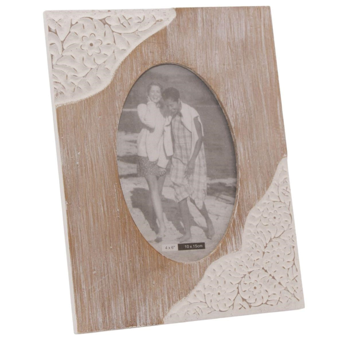 Portafoto con cornice ovale 17x22