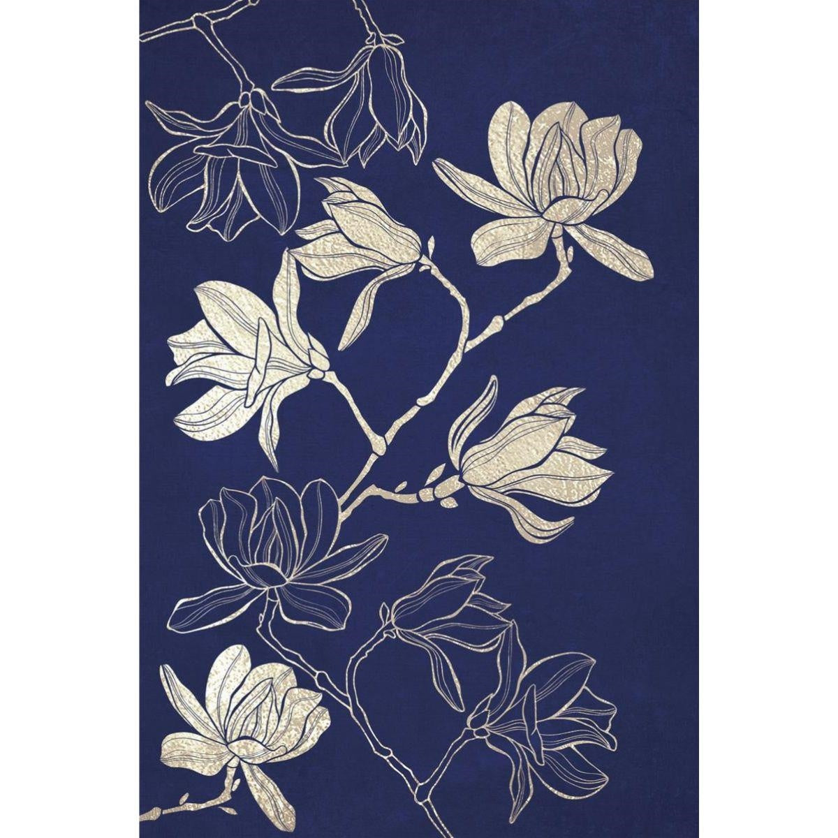 Quadro dipinto con fiori 60X90