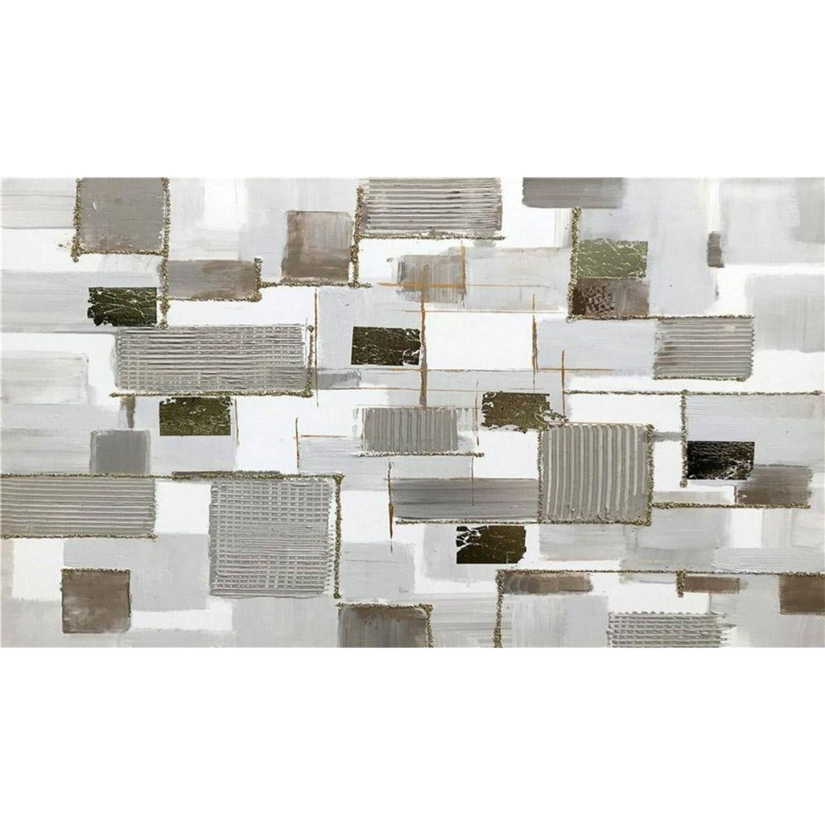 Quadro dipinto astratto beige 140x80