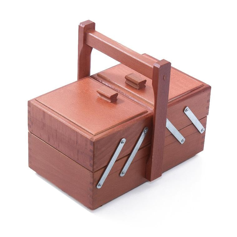 Portacucito in faggio scuro 25X15H13/22 - Milano 7 Arte e Design
