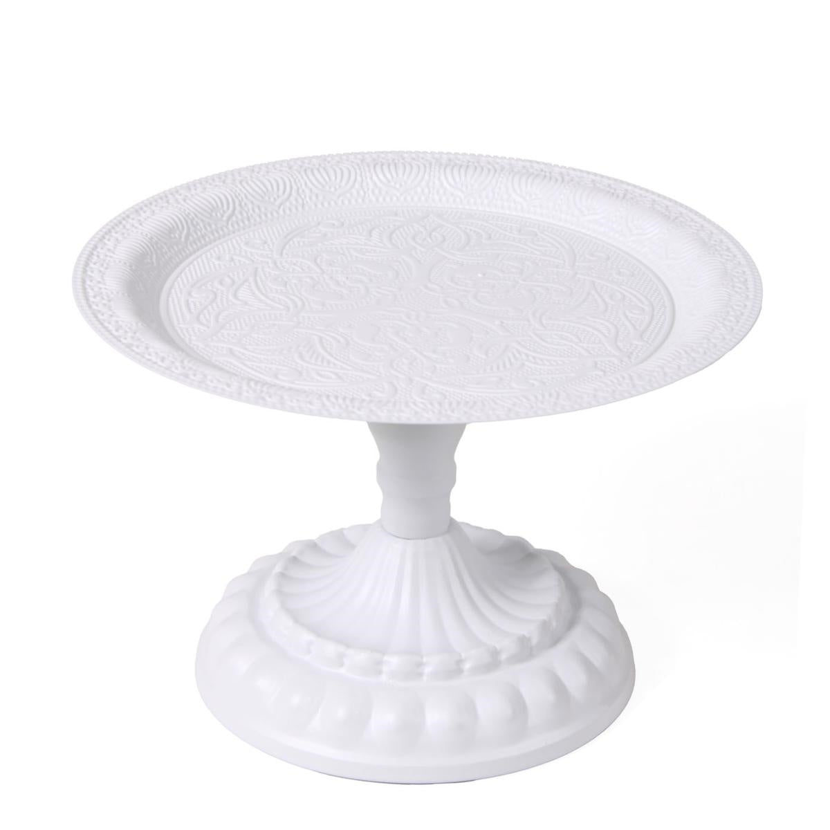Alzata in metallo bianco Ø22X15