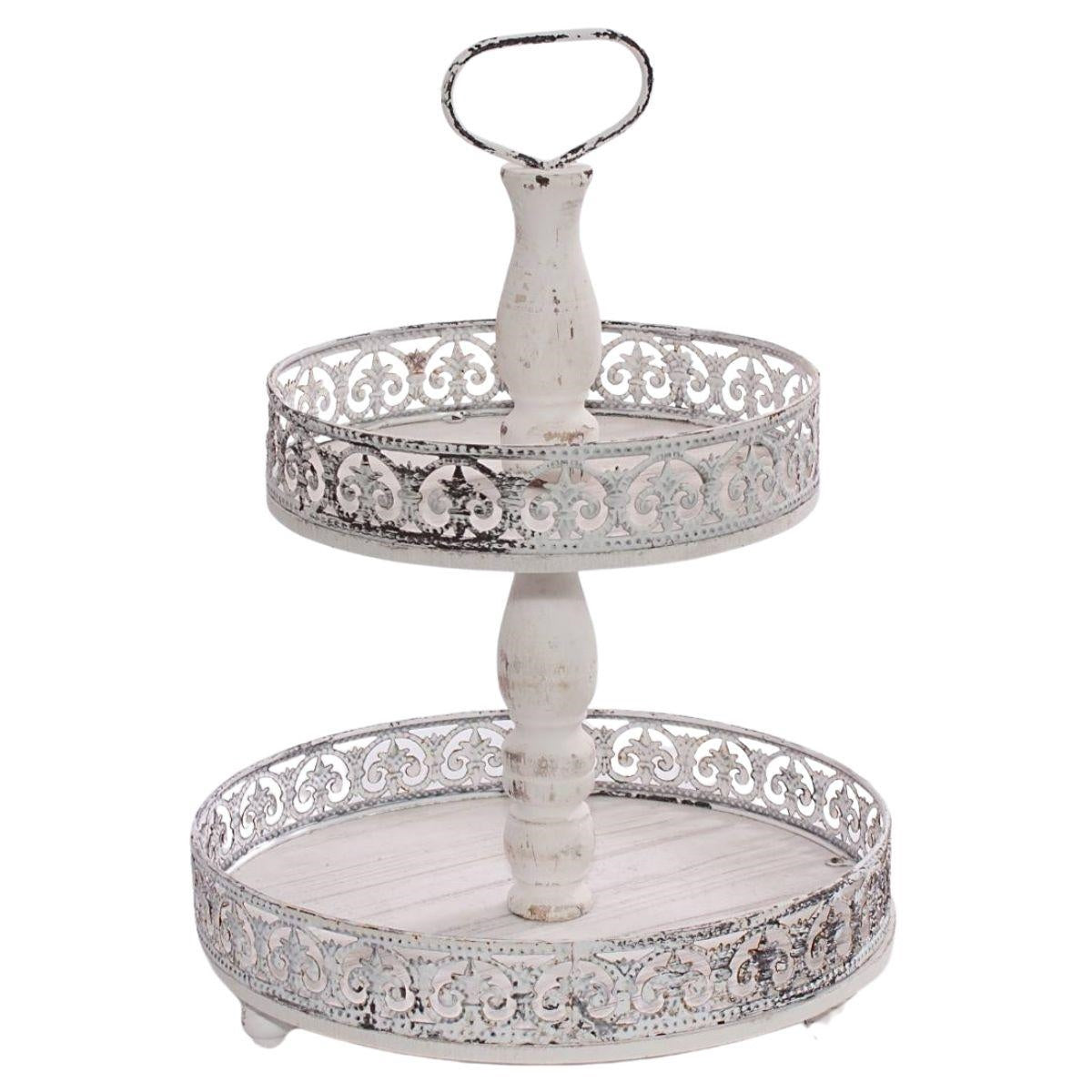 Alzata in abete e metallo Ø34.5H47