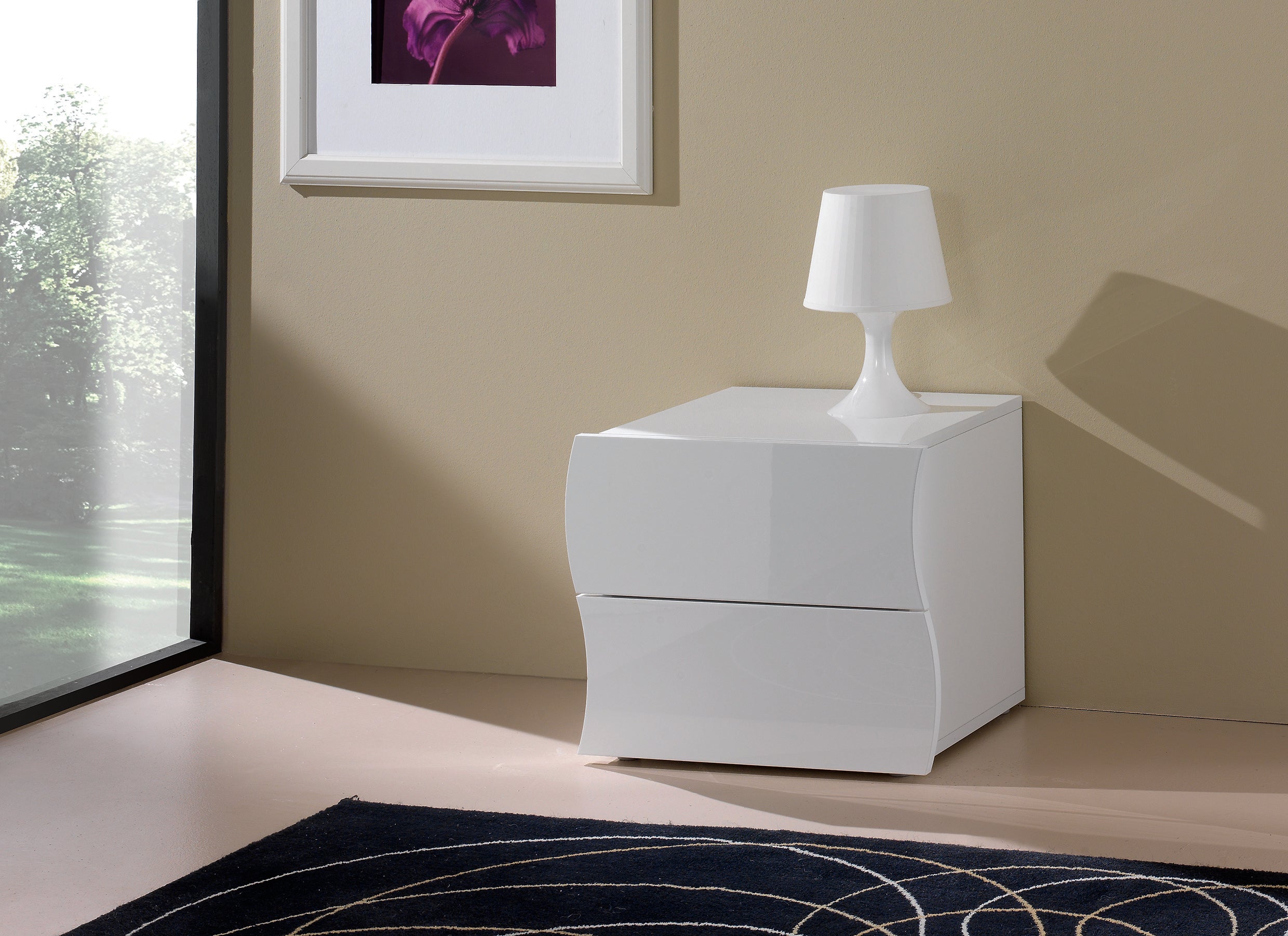 Comodino-ONDA-2-cassetti-182 - Milano 7 Arte e Design