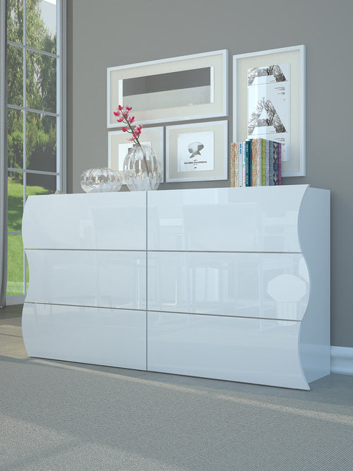Cassettiera-ONDA-6-cassetti-150-cm-180 - Milano 7 Arte e Design