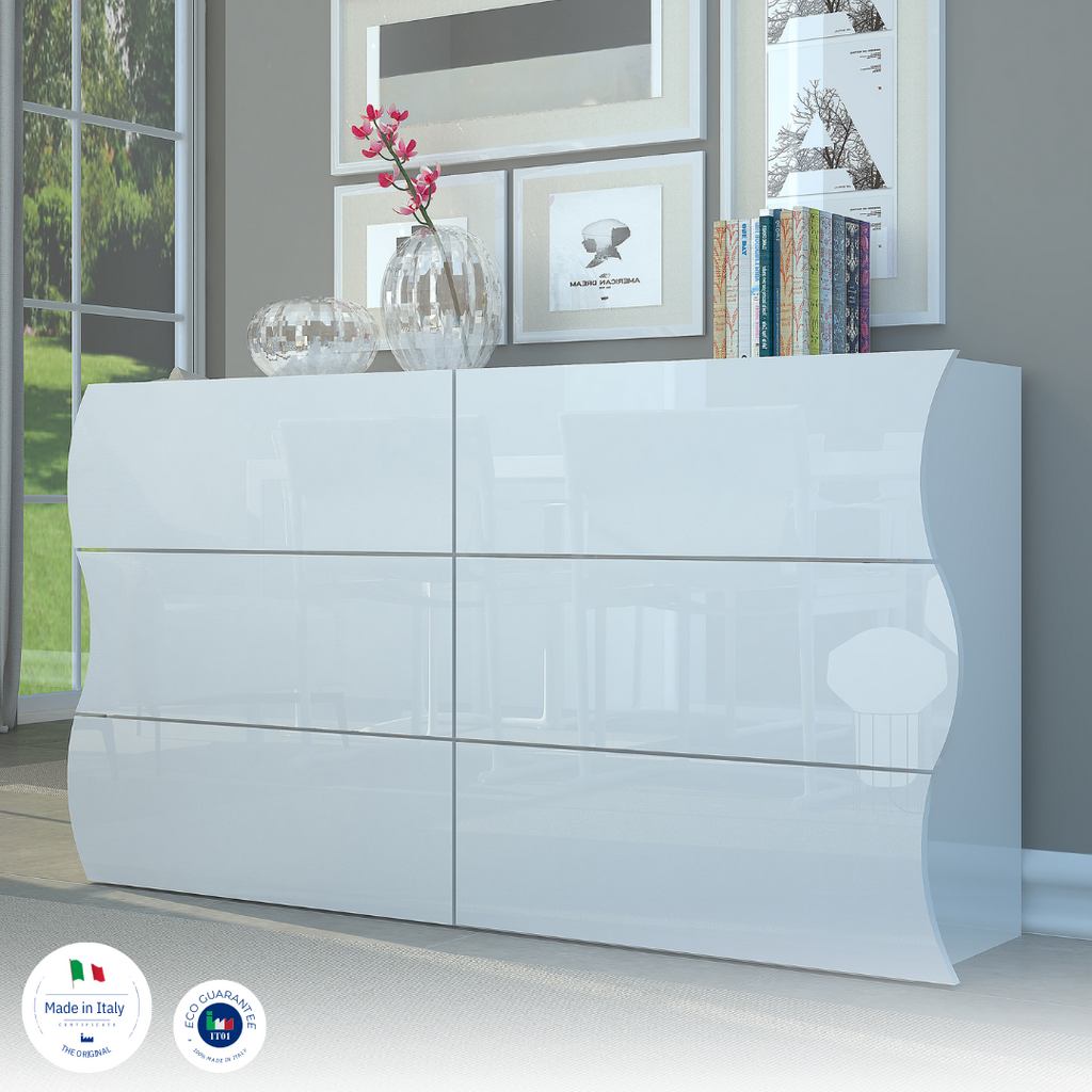 Cassettiera ONDA 6 cassetti 150 cm - Milano 7 Arte e Design