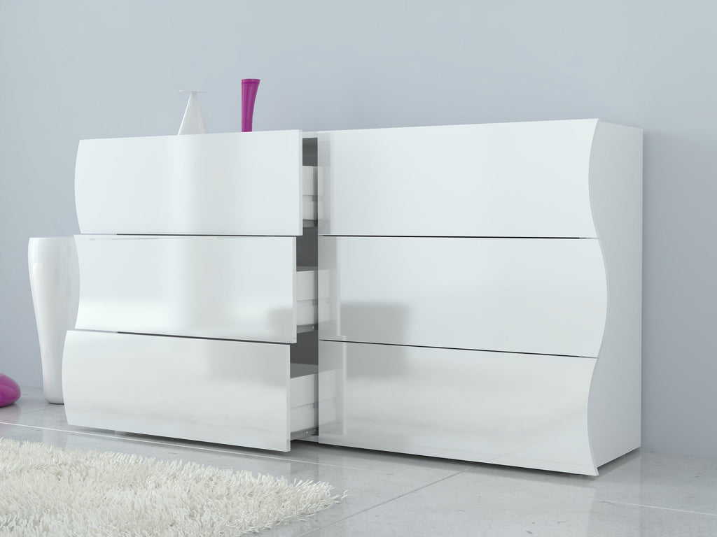 Cassettiera ONDA 6 cassetti 150 cm - Milano 7 Arte e Design