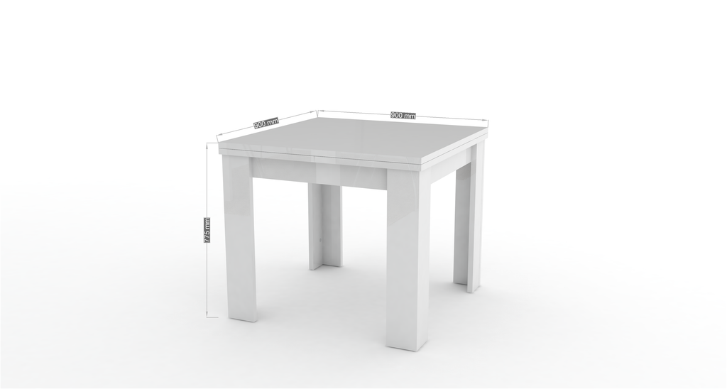 Tavolo allungabile JESI a libro 90 cm - Milano 7 Arte e Design