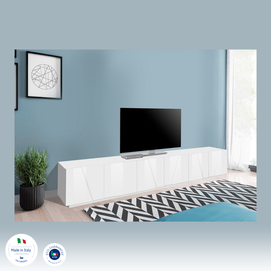 Porta tv PING 240 cm 6 ante battenti - Milano 7 Arte e Design