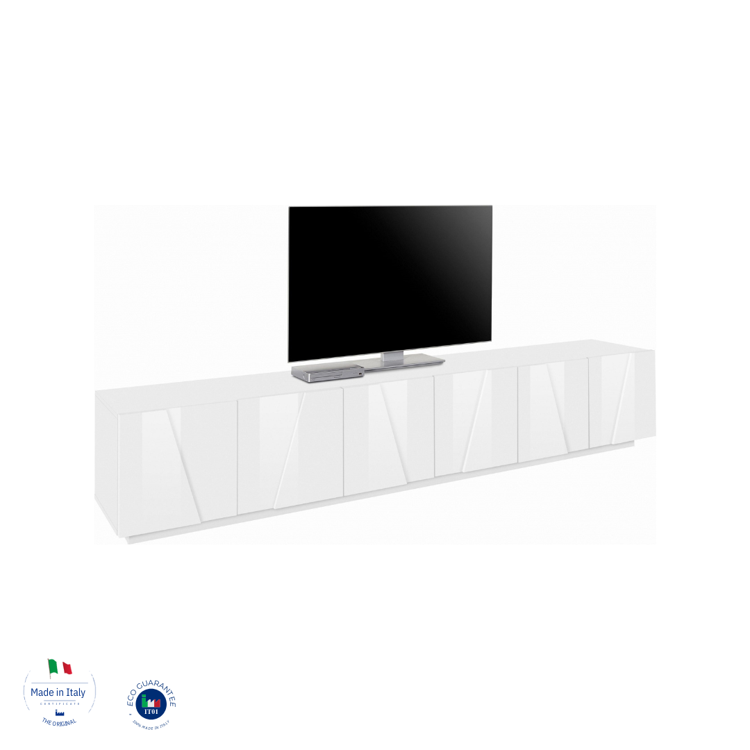 Porta tv PING 240 cm 6 ante battenti - Milano 7 Arte e Design
